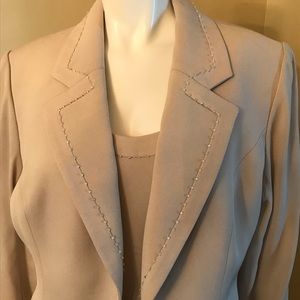 SOPHY CURSON Grey Two Piece Dress and Jacket Set